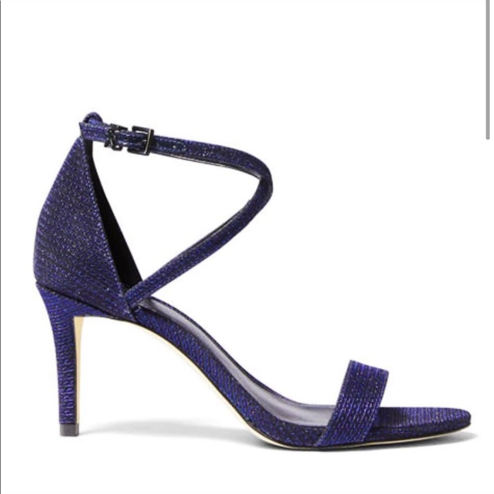 Michael Kors Glitter Mesh Antonia Sandal Heel